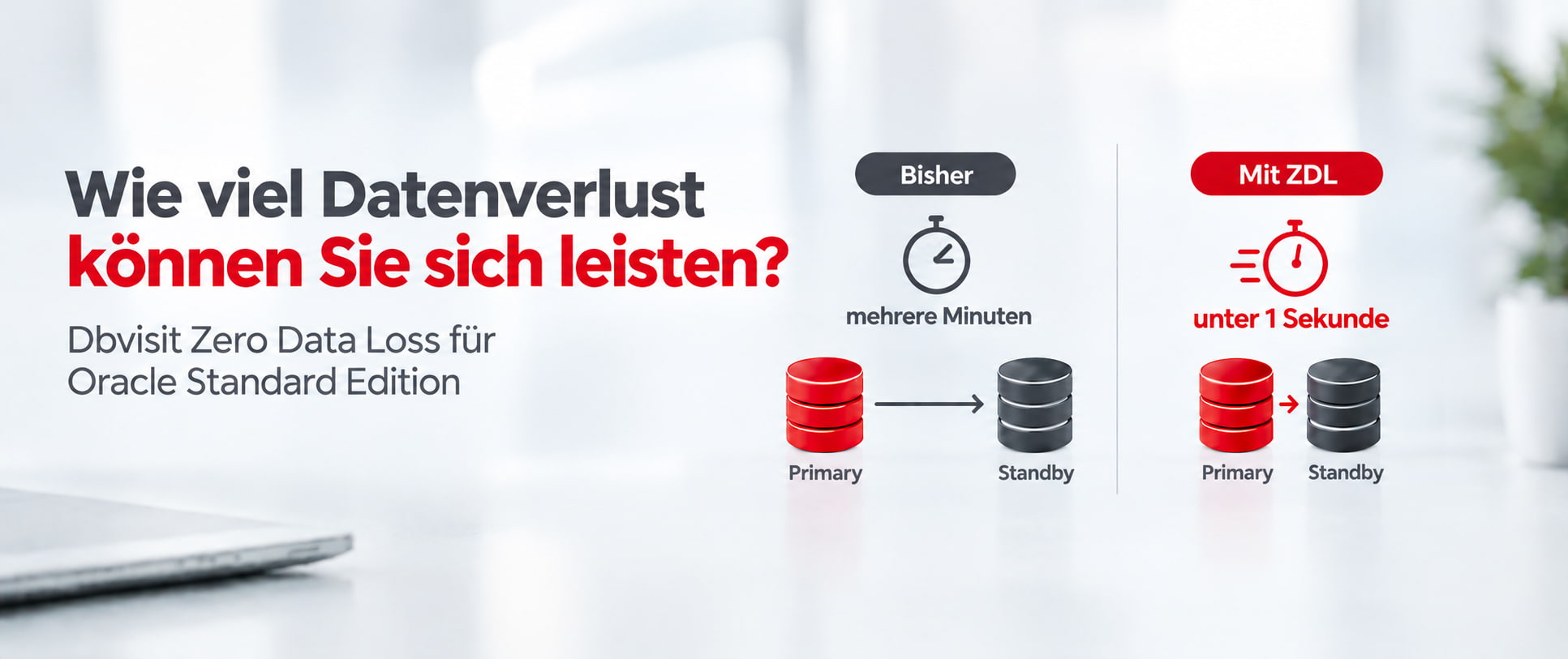 DBvisit Zero Data Loss – Wie viel Datenverlust können Sie sich leisten?
